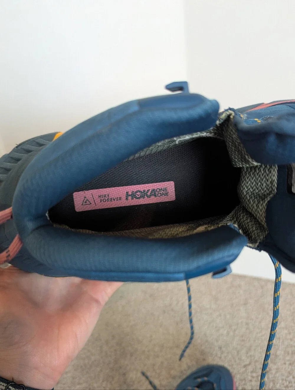 Hoka TenNine Hike Goretex Hiking Shoe - Moroccan Blue Women's sz 9.5